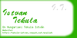 istvan tekula business card
